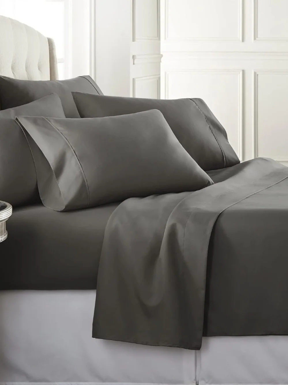 Charcoal Soft Microfiber Sheet Set - Unbranded